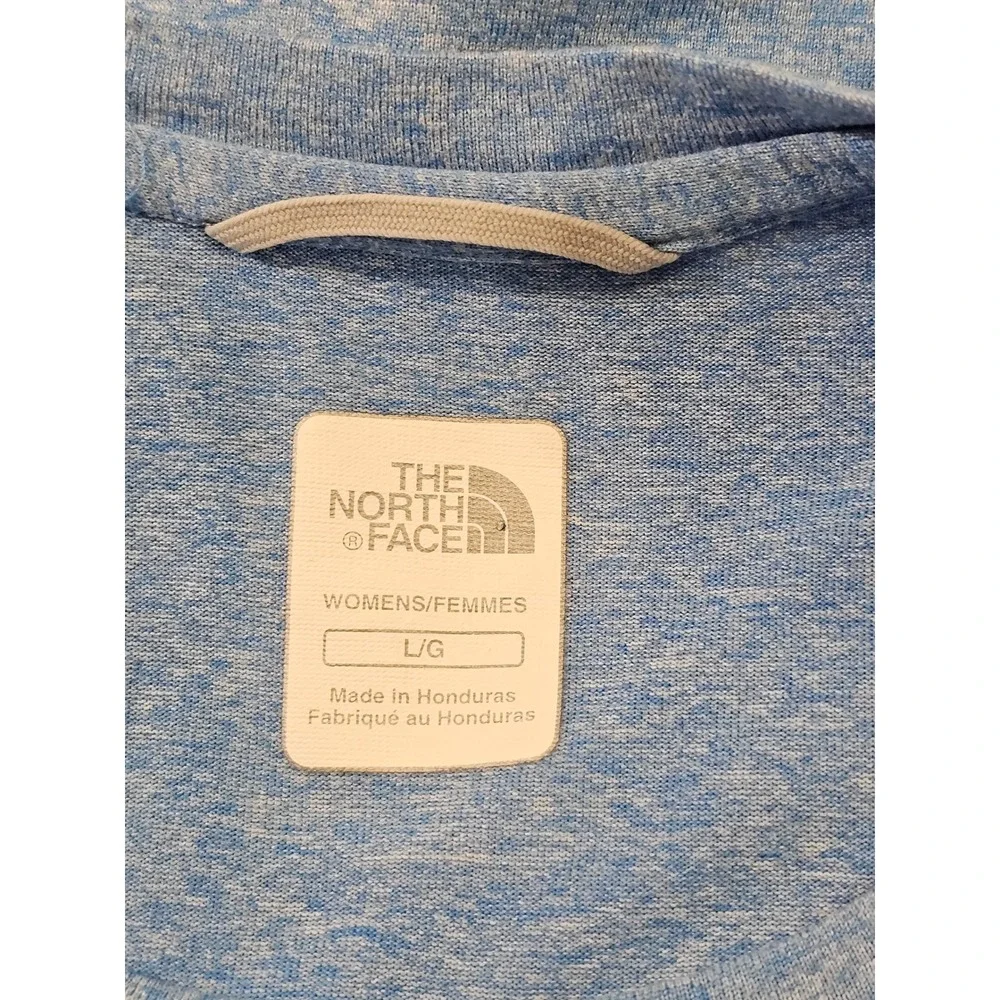 The North‎ Face Womens VaporWick Short Sleeve T-Shirt Blue Heather Large L/G EUC - Picture 4 of 6